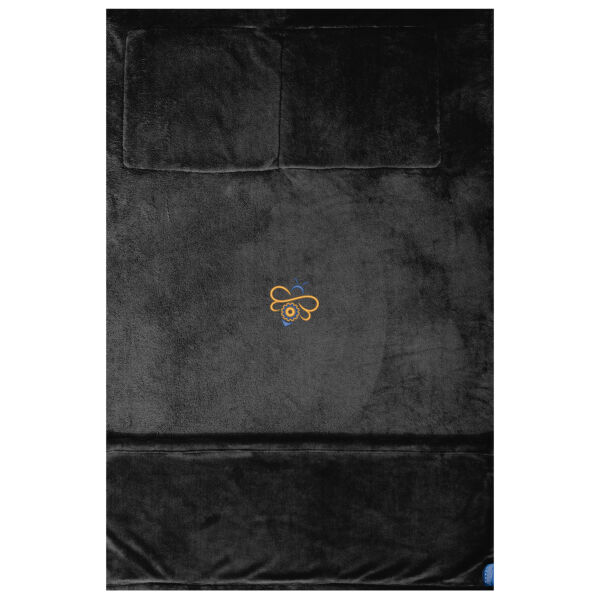 Queen City Steam Bee Embroidered Travel Blanket Thumbnail