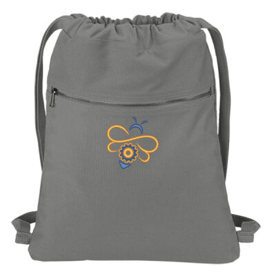 Queen City Steam Bee Embroidered Cinch Pack Thumbnail