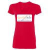 SoftStyle® Ladies' 4.5 oz. Junior Fit V-Neck T-Shirt Thumbnail