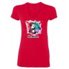 SoftStyle® Ladies' 4.5 oz. Junior Fit V-Neck T-Shirt Thumbnail