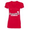 SoftStyle® Ladies' 4.5 oz. Junior Fit V-Neck T-Shirt Thumbnail