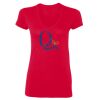 SoftStyle® Ladies' 4.5 oz. Junior Fit V-Neck T-Shirt Thumbnail