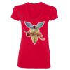 SoftStyle® Ladies' 4.5 oz. Junior Fit V-Neck T-Shirt Thumbnail