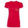 SoftStyle® Ladies' 4.5 oz. Junior Fit V-Neck T-Shirt Thumbnail